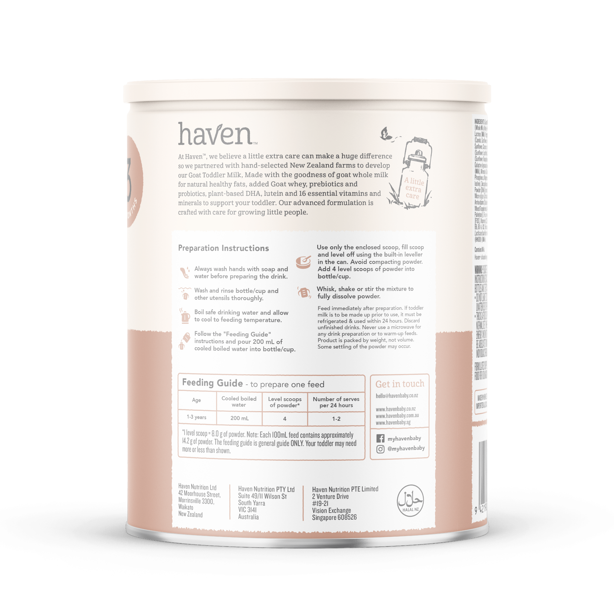 Etapa 3 - Alimento Lácteo de Crecimiento a base de Leche de Cabra